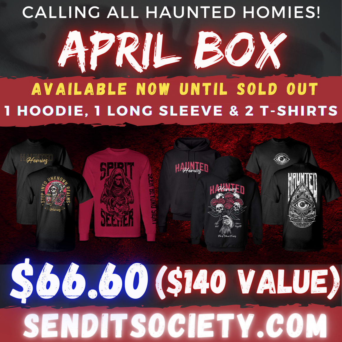 APRIL | OVERNIGHT - HAUNTED HOMIES BOX