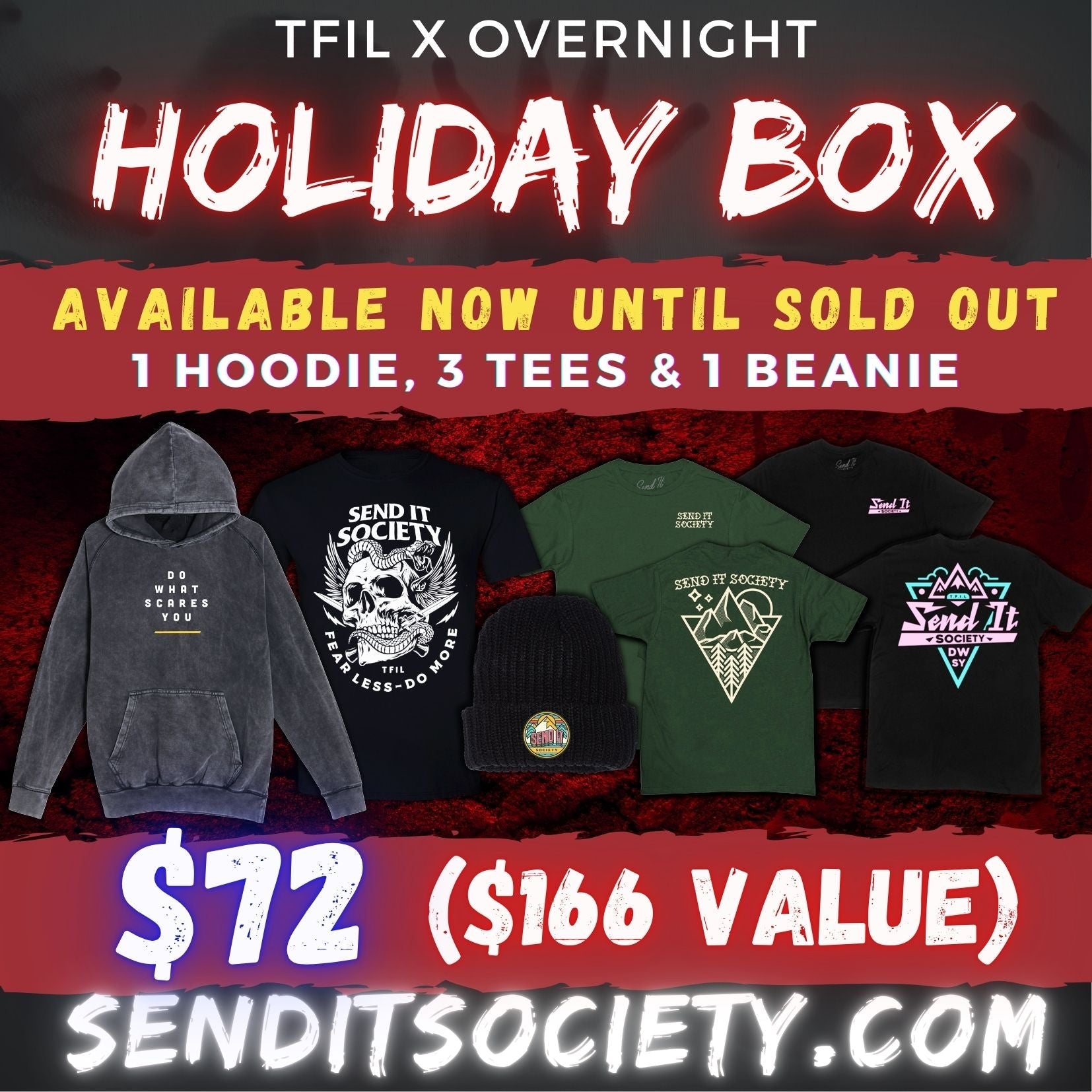 TFIL x OVERNIGHT BOX SET - Send It Society