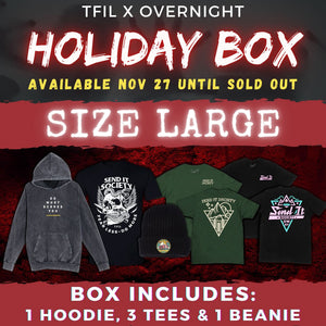 LARGE | TFIL x OVERNIGHT HOLIDAY BOX (ELTON is FACETIMING with RANDOM ORDERS)