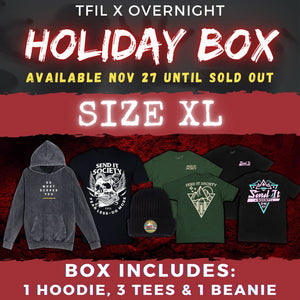 XL | TFIL x OVERNIGHT HOLIDAY BOX (ELTON is FACETIMING with RANDOM ORDERS)