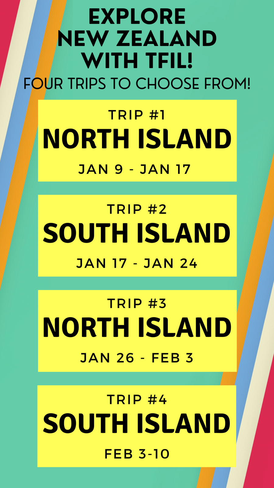 NEW ZEALAND Trip #4  | South Island: Feb 3 - 10 (20% Deposit)